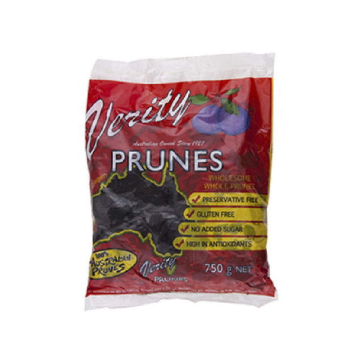 Picture of Dried large prunes 750g -Verity