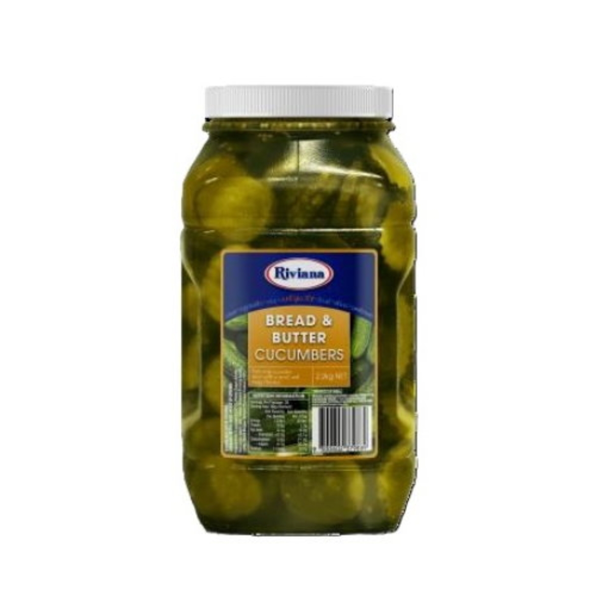 Cucumbers Bread and Butter (pickled cucumbers) 2.2kg-RIVIANA の画像