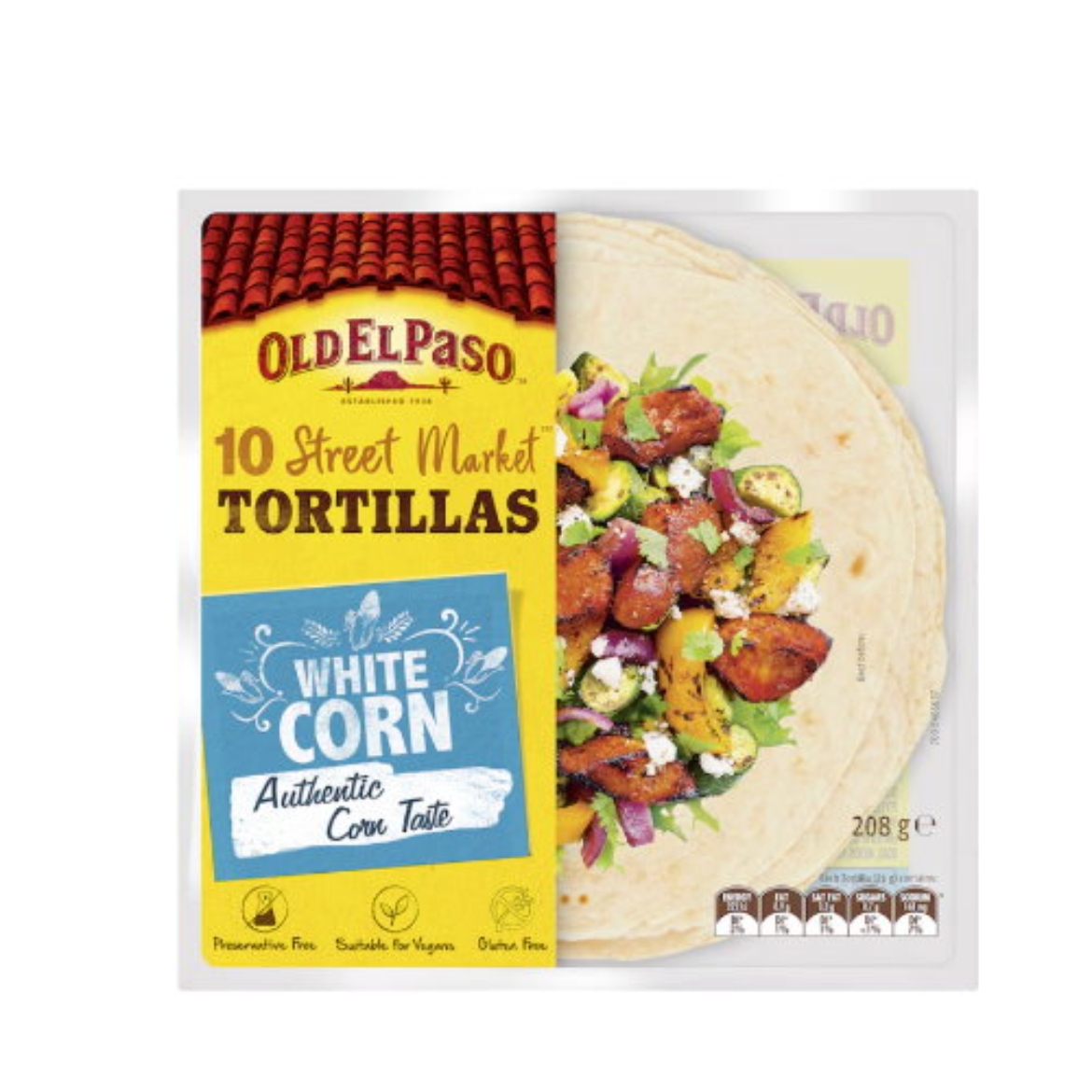 Picture of Tortilla  White Corn Wraps 10 pack
