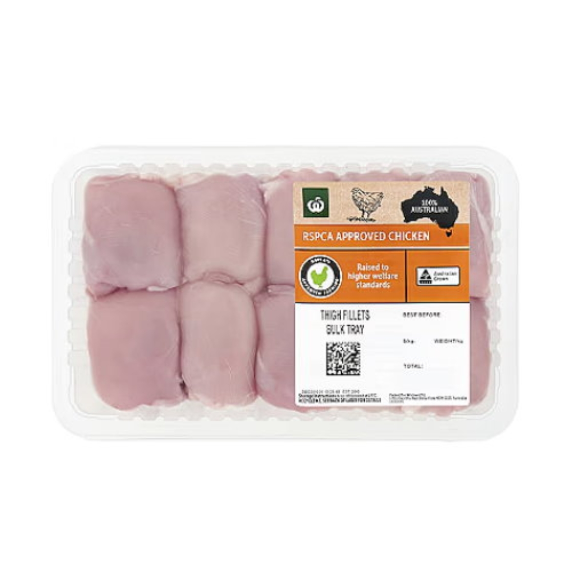 Picture of Chicken Thigh Fillets Skinless Tray-RSPCA