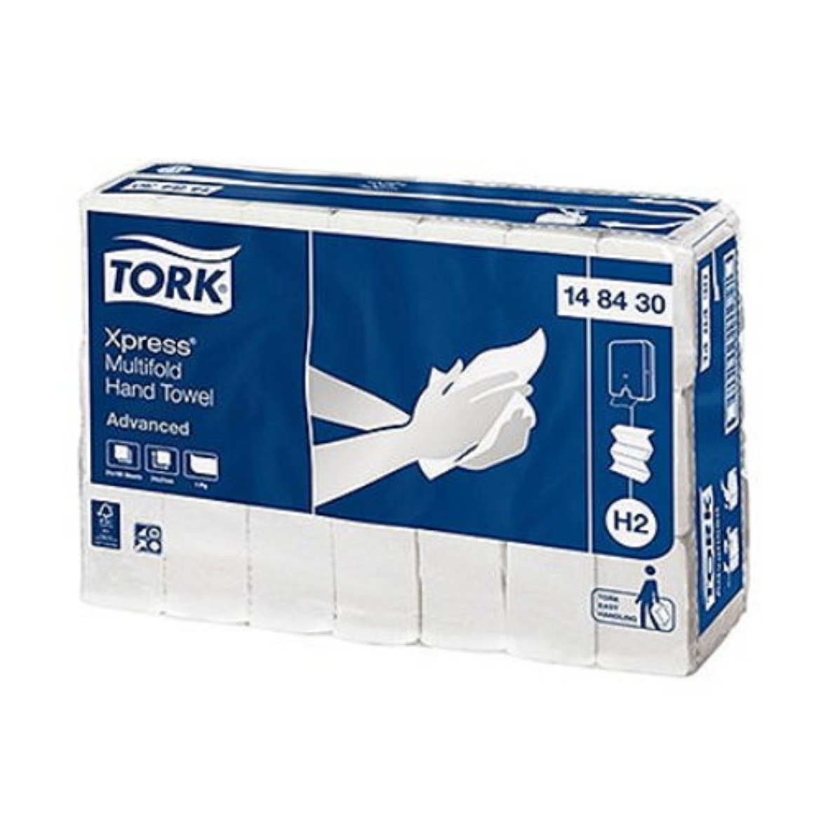 Picture of Hand Towel Slimline Multifold Paper 1ply 185/Sheets-Tork