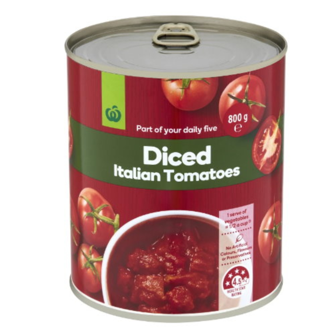 Tomatoes Diced Italian 800g の画像