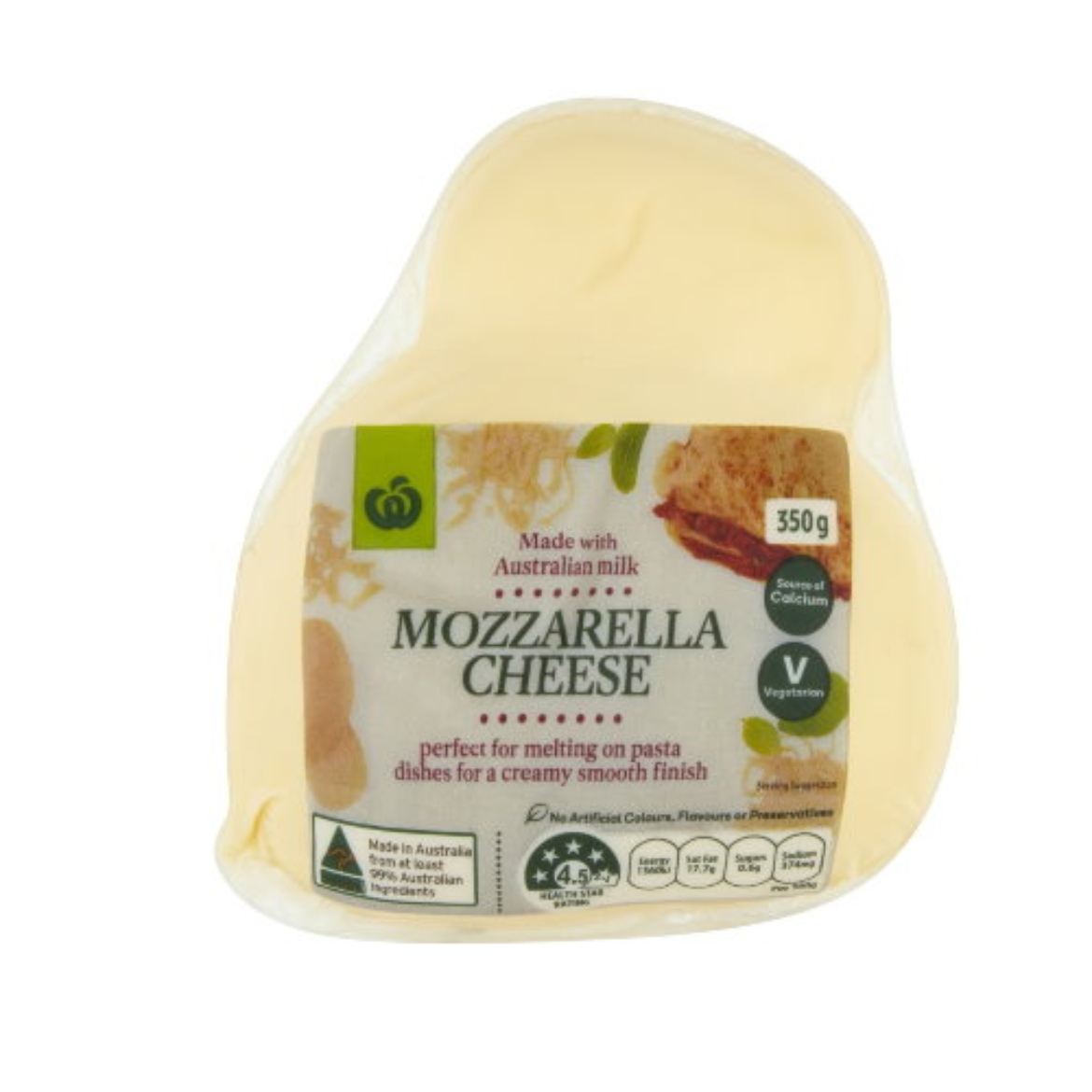Cheese Mozzarella 350g の画像