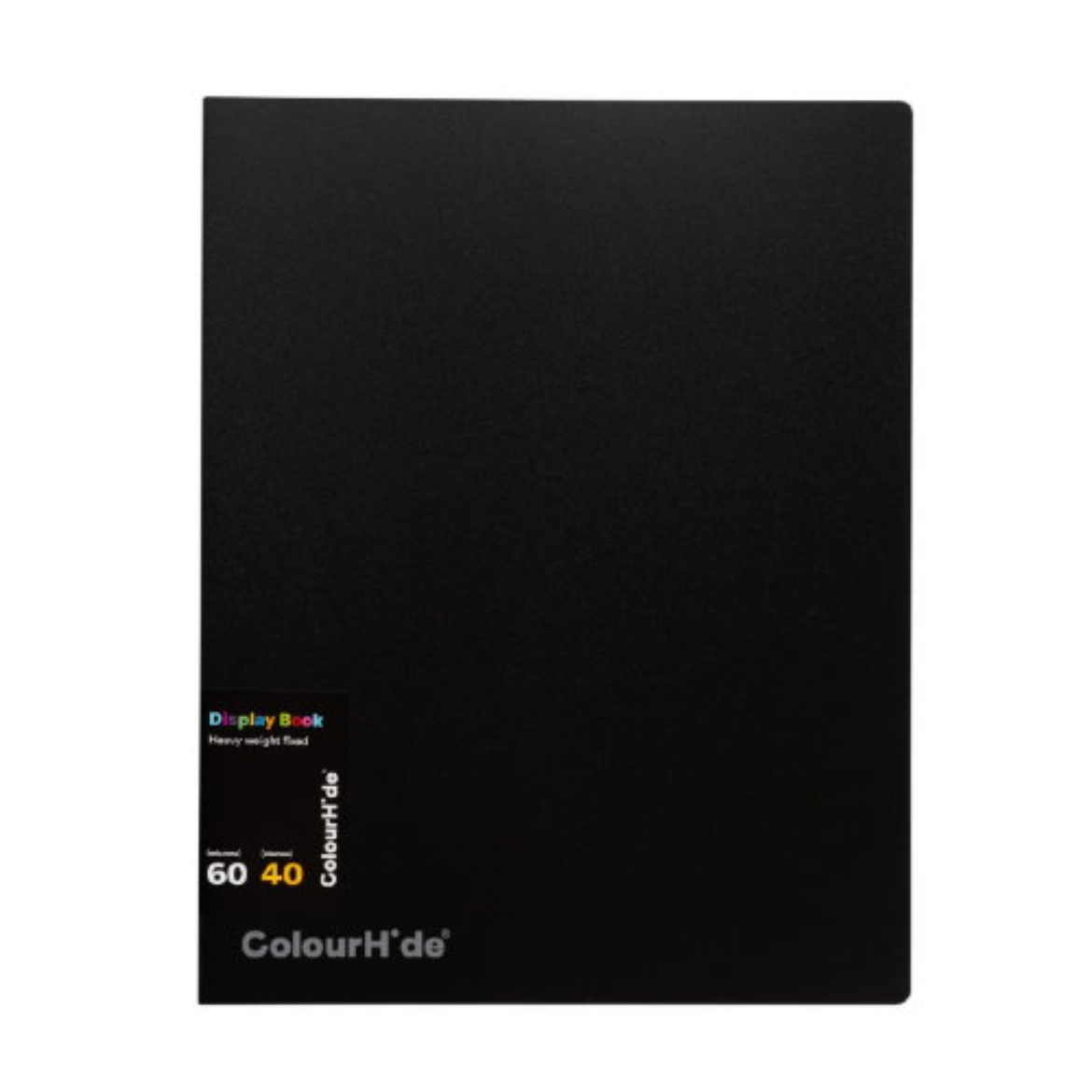 Picture of Fixed Display Book 40 Sheets Black-ColourHide