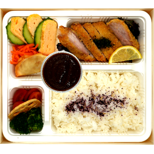 Black Curry & Chicken Katsu Bento の画像