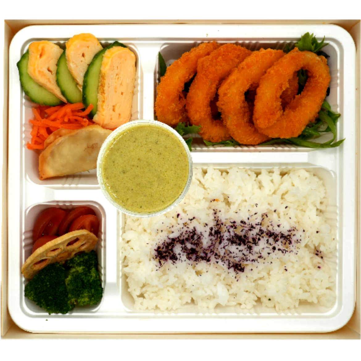 Picture of Green Curry & Calamari Bento