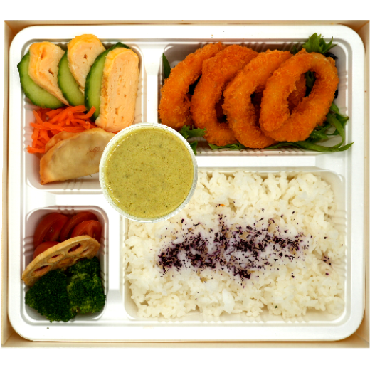 Picture of Green Curry & Calamari Bento