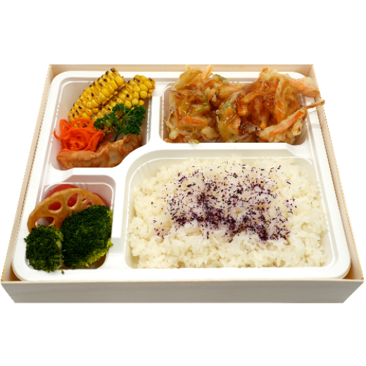 Vegetable Tempura Bento(V, VG) の画像