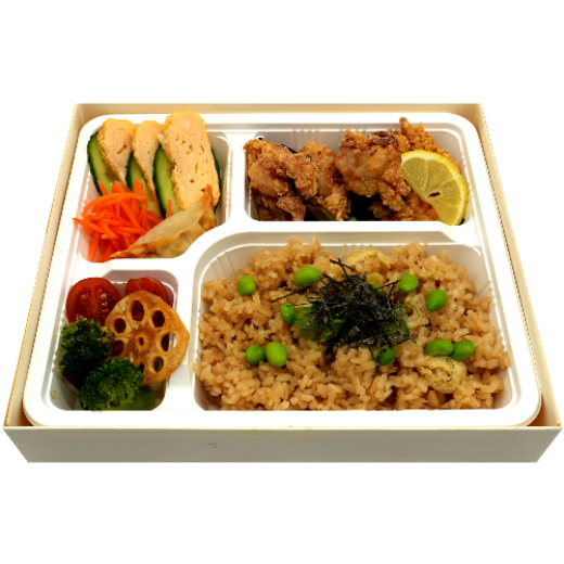 Picture of Takikomi Rice with Chicken Karaage Bento