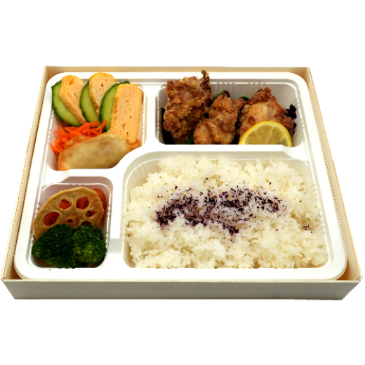 Black Curry & Chicken Karaage Bento の画像