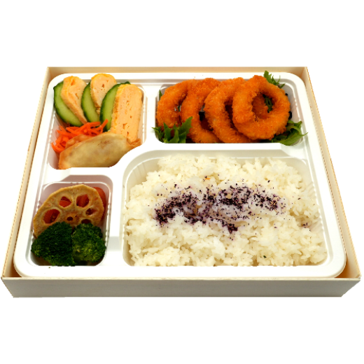 Picture of Yellow Curry & Calamari Bento