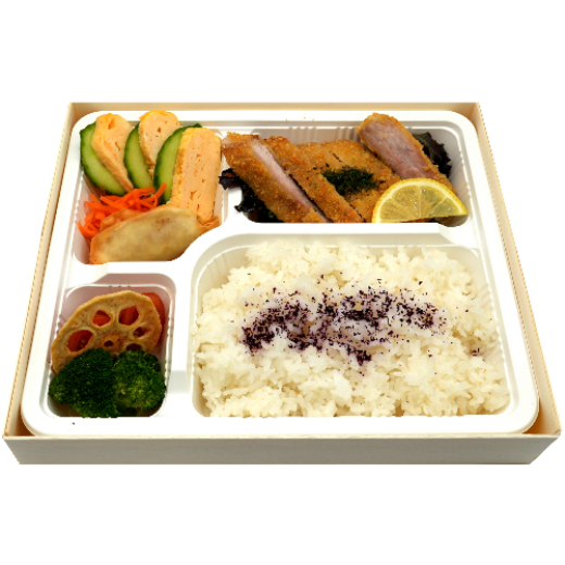 图片 Green Curry & Chicken Katsu Bento