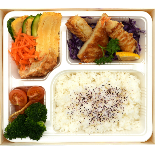 Picture of Corn Croquette & Ebi Fry Bento
