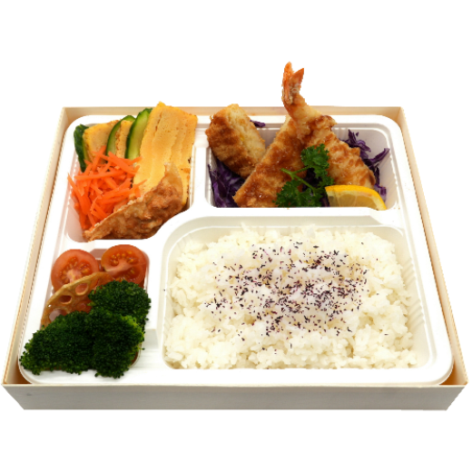 Picture of Corn Croquette & Ebi Fry Bento