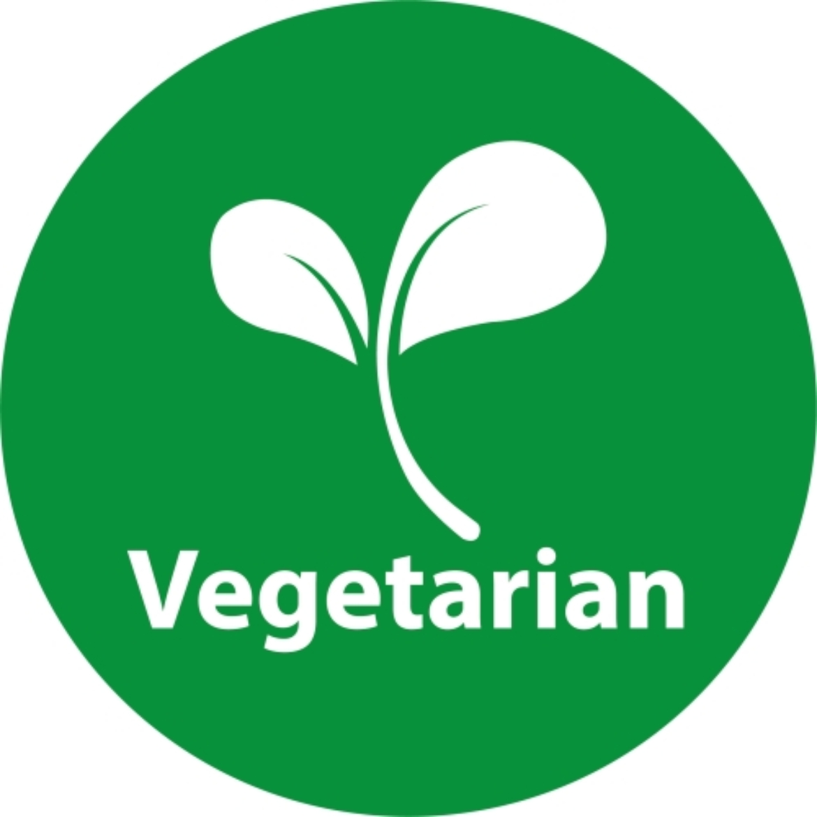 Picture of Rolling Label - Vegetarian - Rounded 20mm