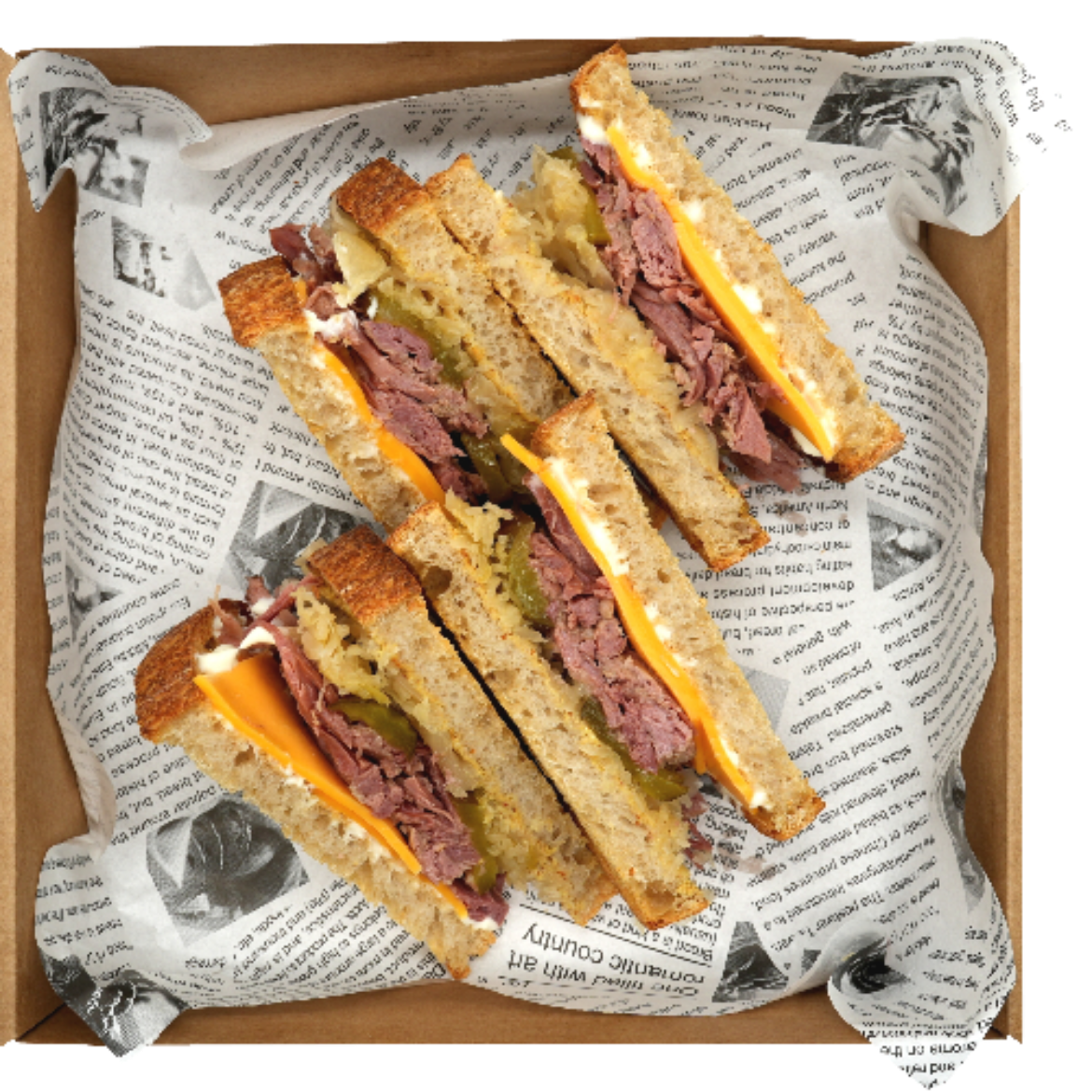Beef Reuben Sandwich(1pc) の画像