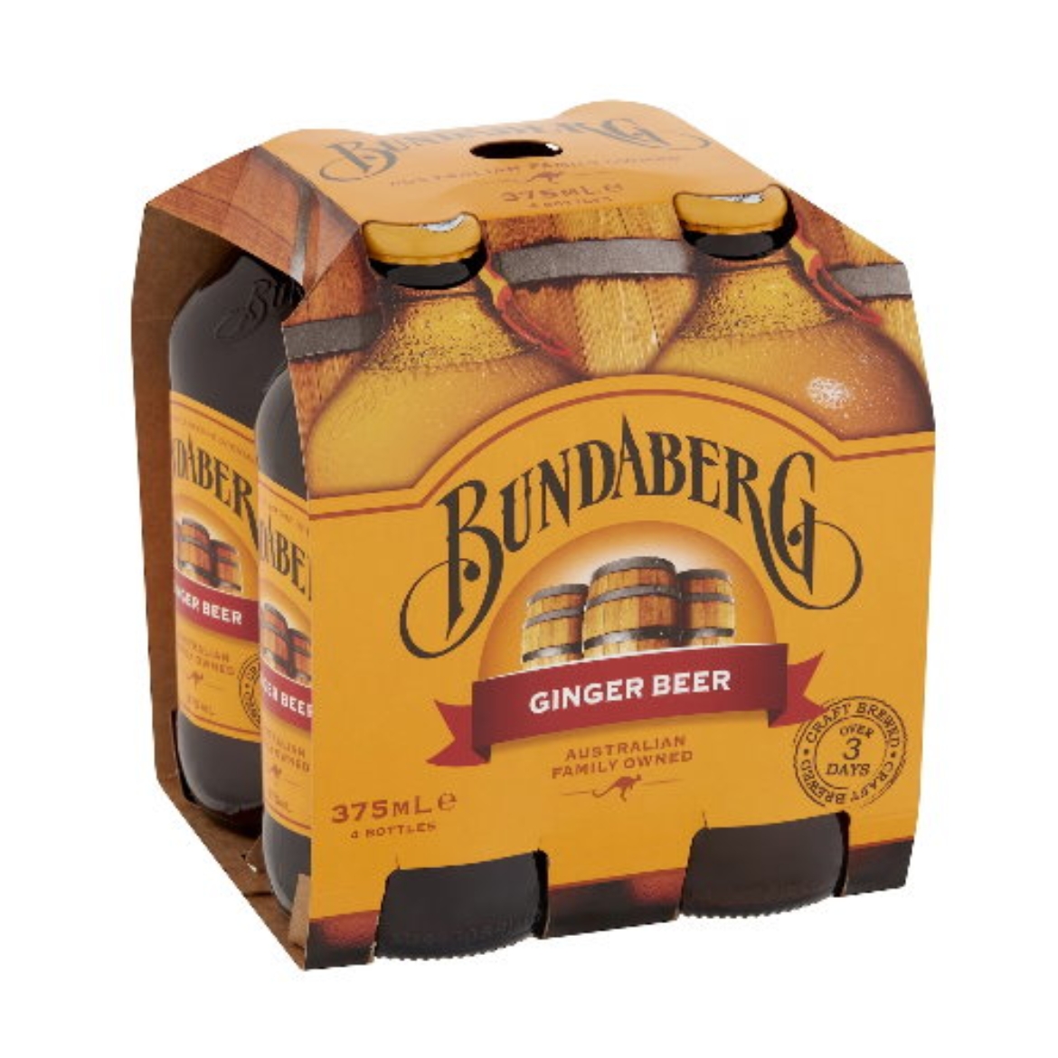 Picture of Ginger Beer 4x375ml-Bundaberg