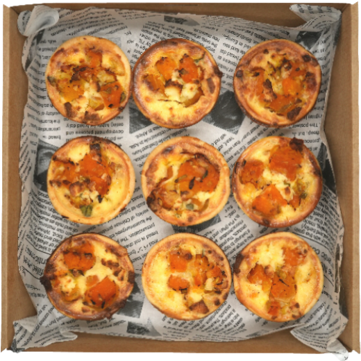 Picture of Mini Quiche Pumpkin, Feta and Leek(1pc)(V)