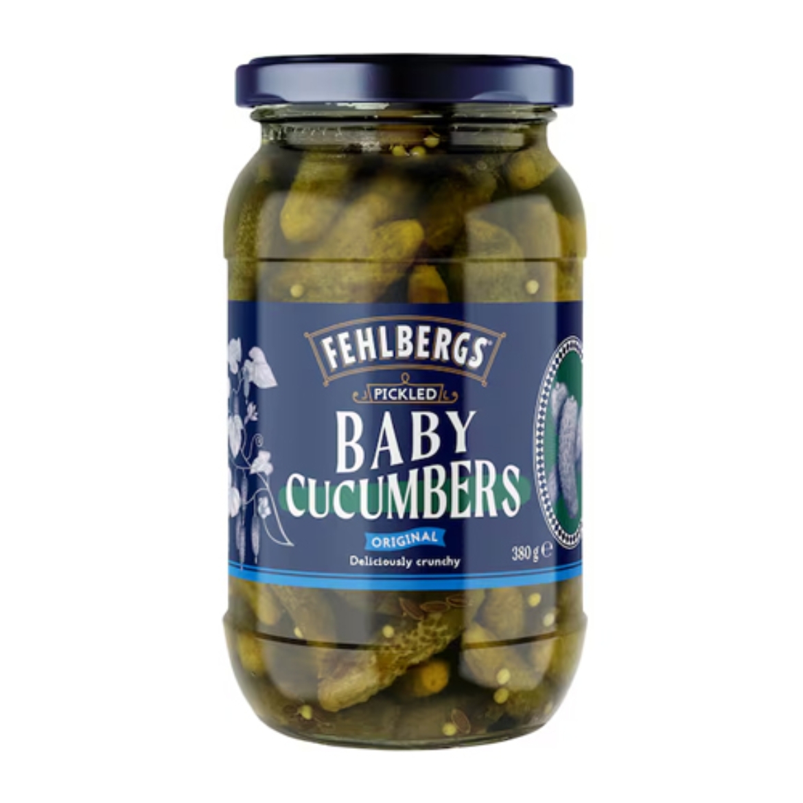 Pickled Baby Cucumbers 380g-Fehlbergs の画像