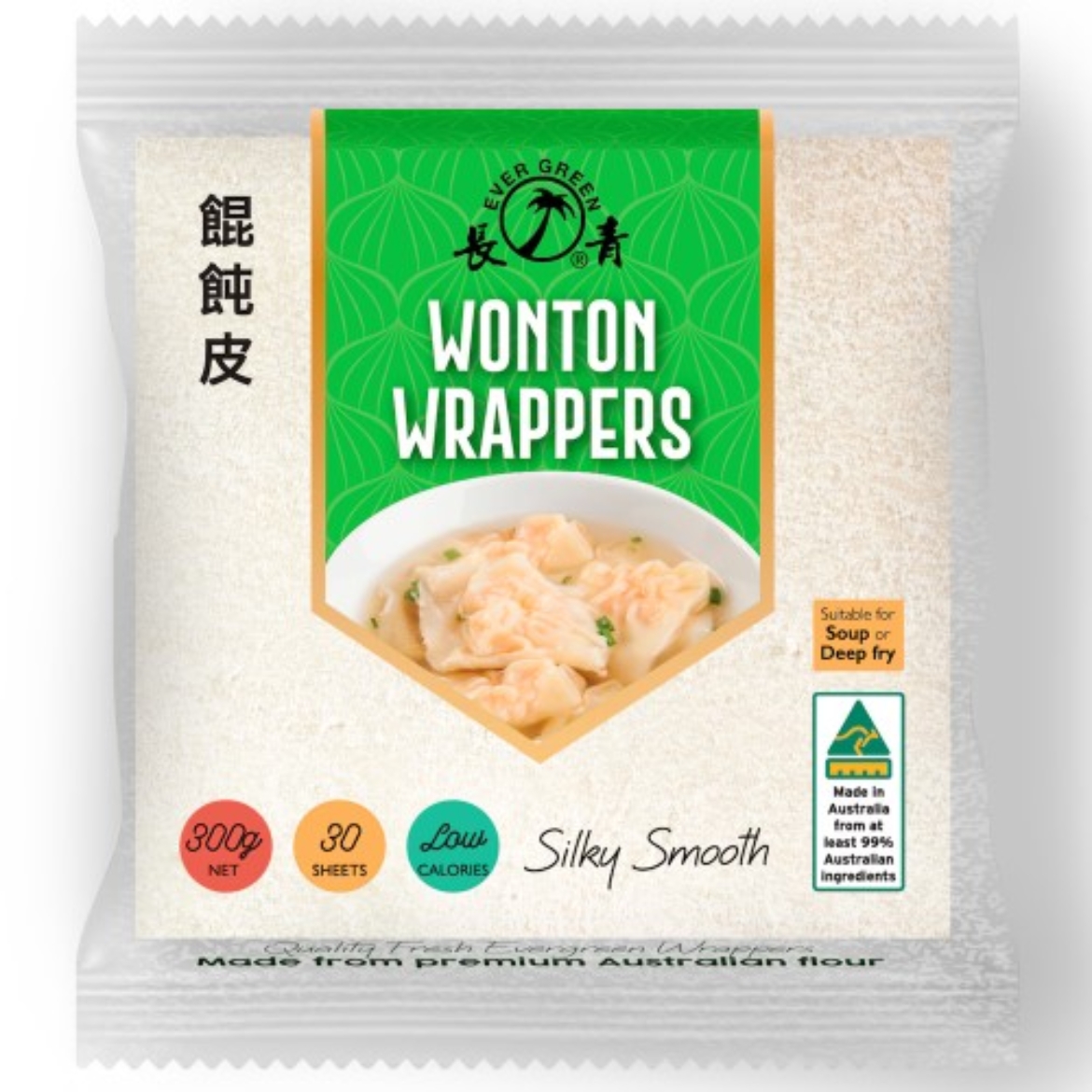 Picture of Wonton Wrappers 300g-Evergreen