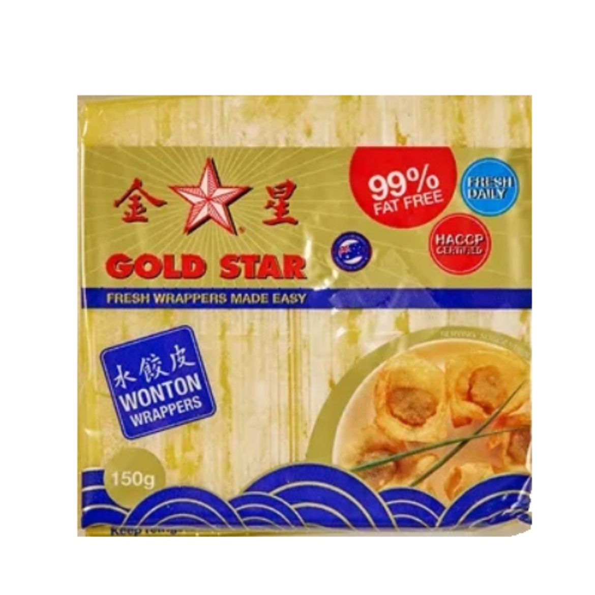 Wonton Wrappers 150G-Gold  Star  の画像
