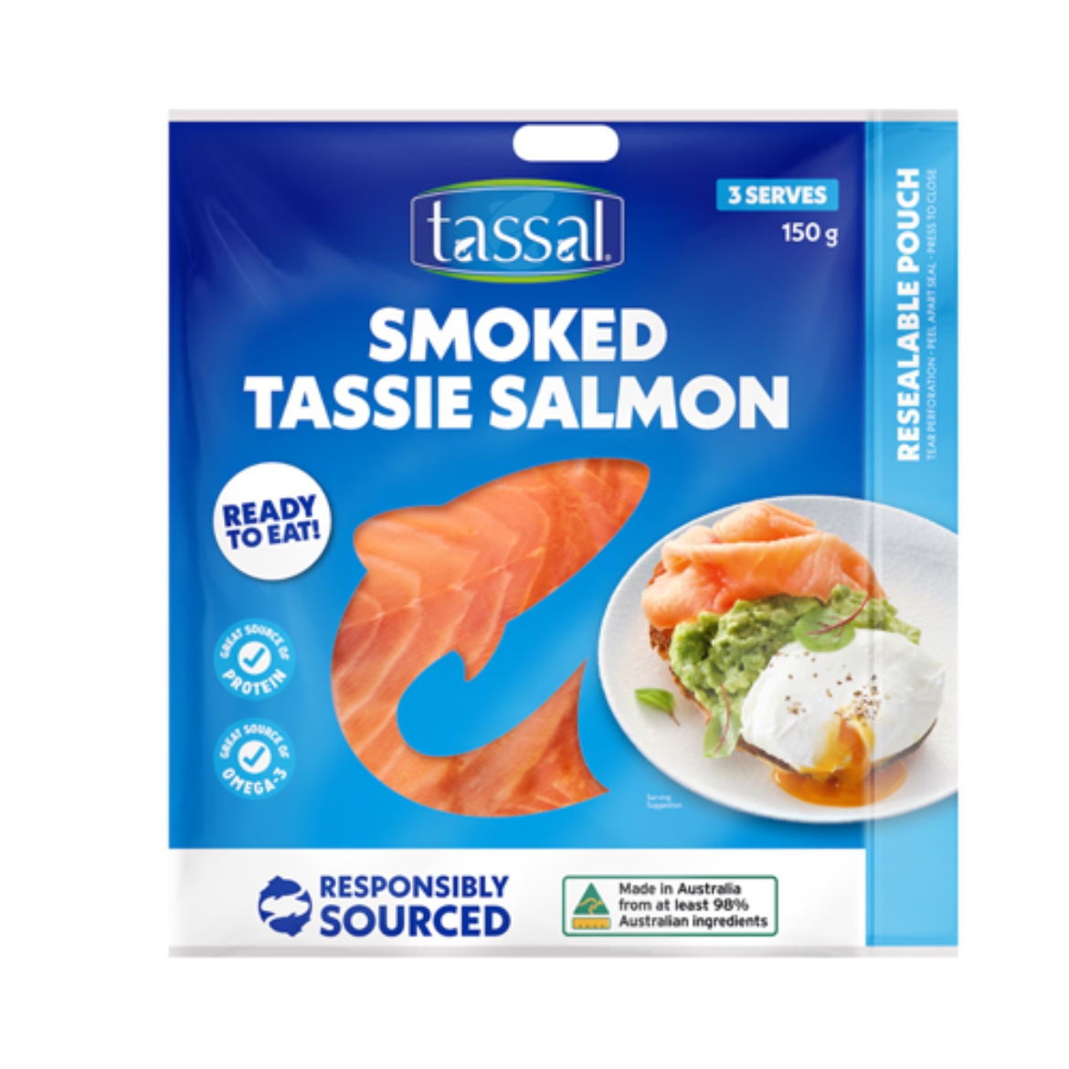 Smoked Salmon 150g-Tassal の画像