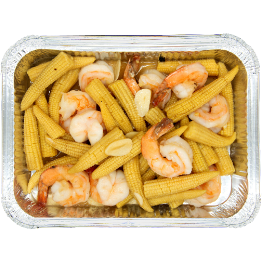 图片 Jumbo Prawn with Baby Corn(400g)