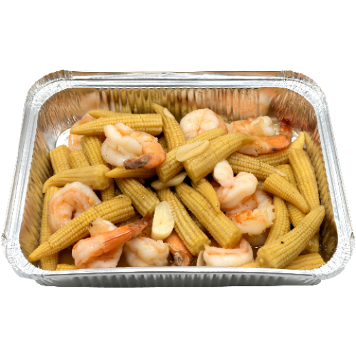 图片 Jumbo Prawn with Baby Corn(400g)