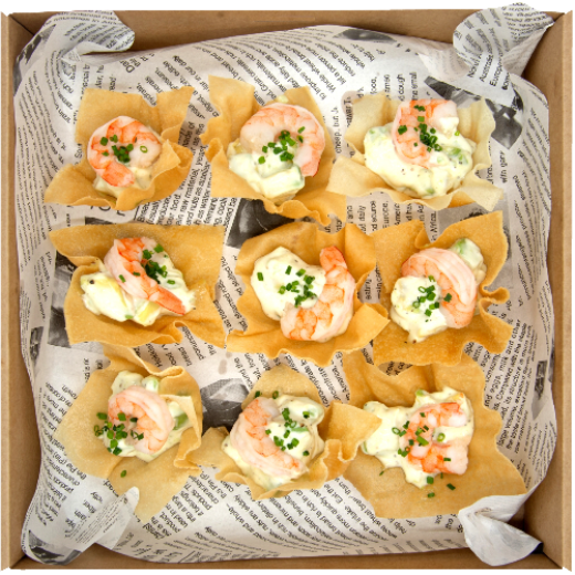 Wonton Shell with Shrimp and Avocado(1pc) の画像