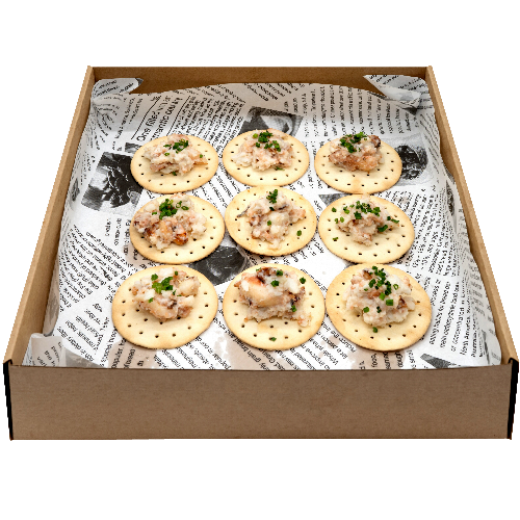 Picture of Crab Meat and Cucumber on Crackers(1pc)