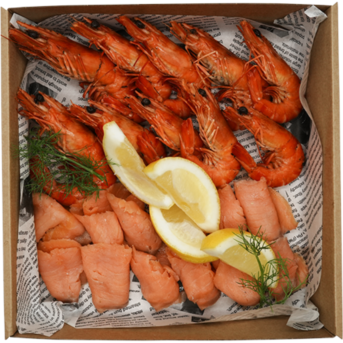 Picture of Classic Seafood Platter(Smoked Salmon 200g, Cooked Prawn x 10-12pcs)(GF)