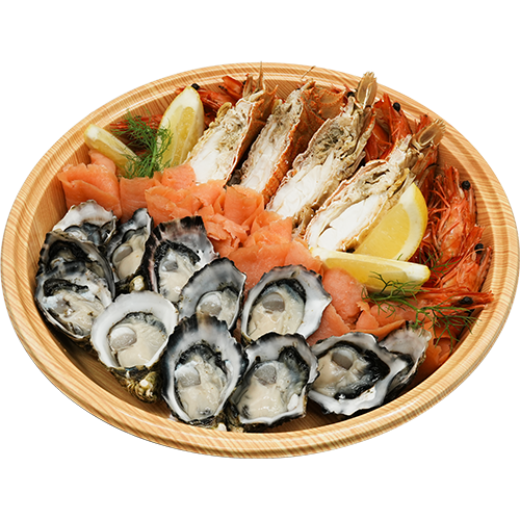 图片 Premium Seafood Platter(Smoked Salmon 200g, Moreton Bay Bug x 2pcs, Natural Oyster x 1 dozen, Cooked Prawn x 10-12pcs)(GF)