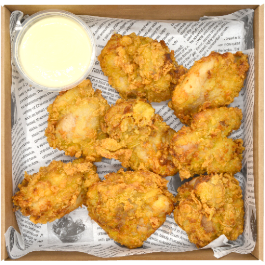 图片 Korean Fried Boneless Chicken with Creamy Onion Garlic Sauce((8pcs)