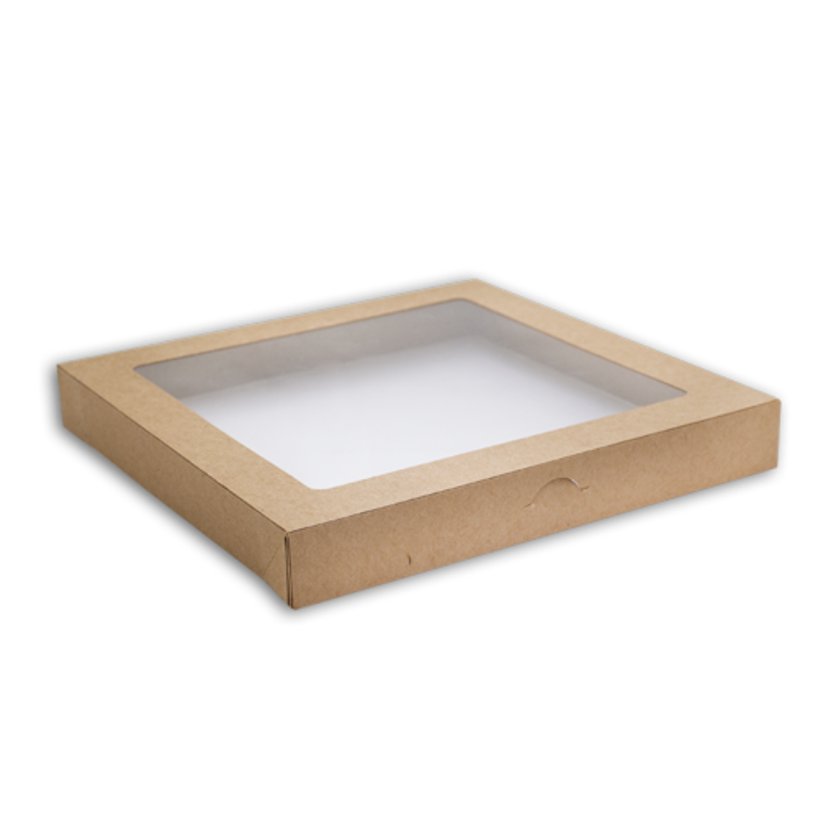 Catering Box Kraft Brown 225 x 225 x 60 mm S Lid の画像