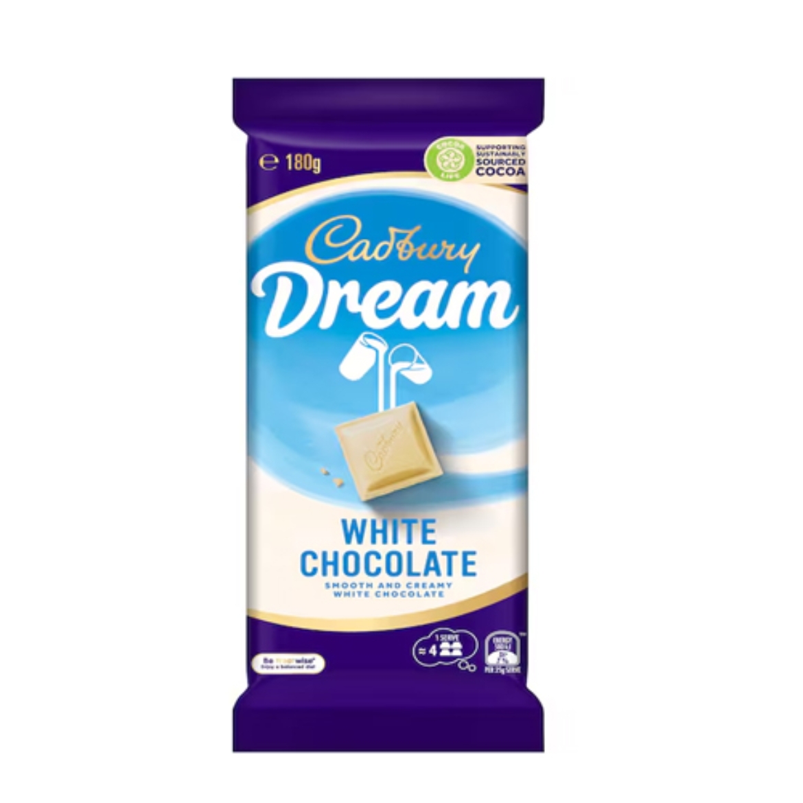 Picture of White Chocolate Block 180g-Cadbury Dream