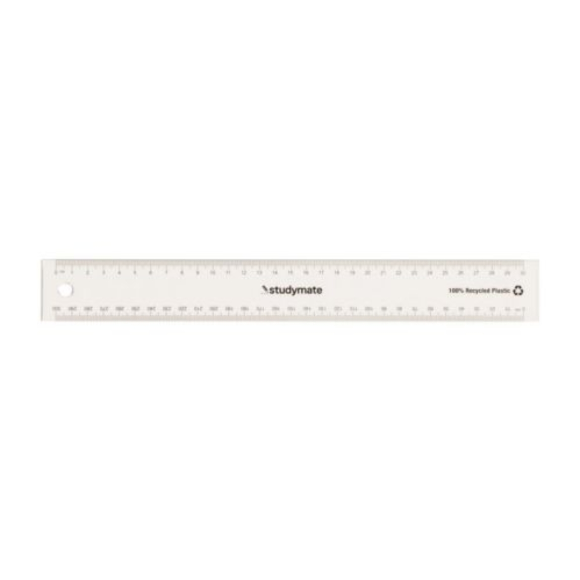 图片 Plastic Ruler Clear 30cm-Studymate