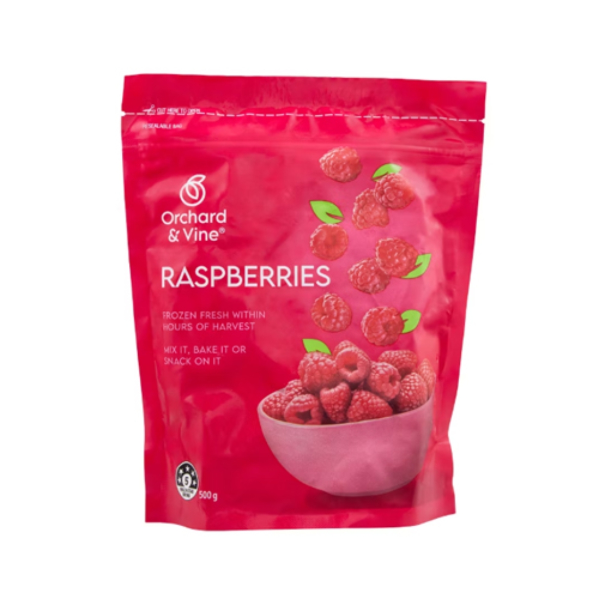 图片 Frozen Raspberries 500g-Orchard & Vine