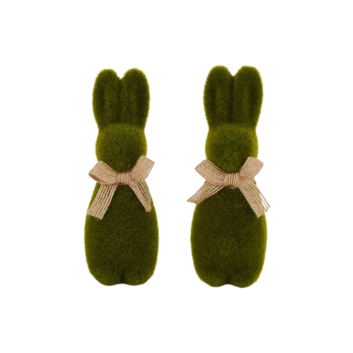 图片 Mini Green Flocked Bunnies 2 Packs