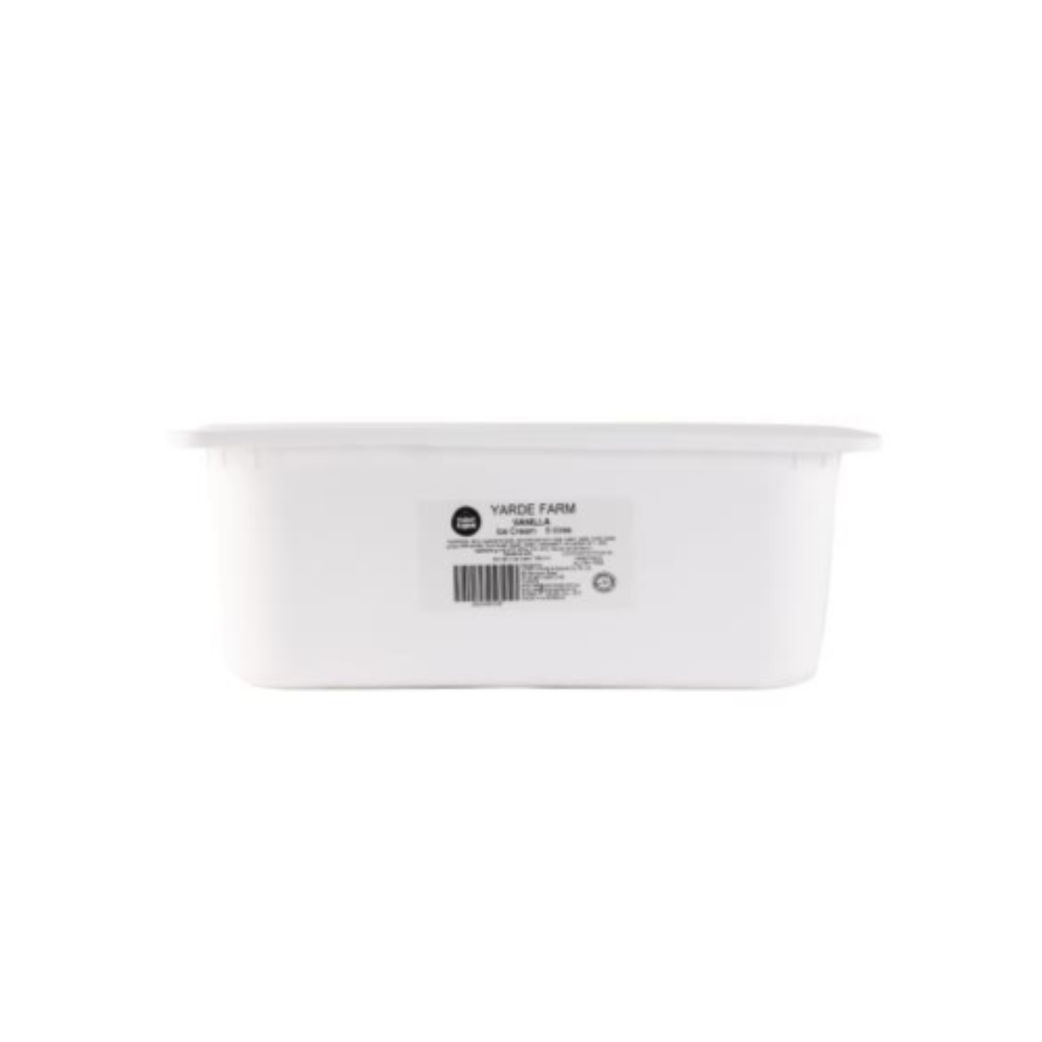 Ice Cream Vanilla with Lid 5L-YARDE FARM の画像