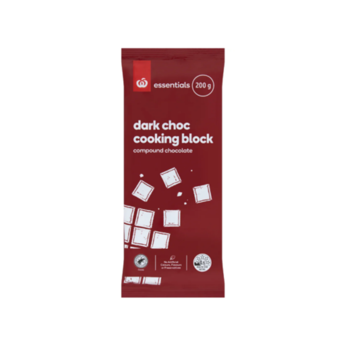 图片 Dark Choc Cooking Block 200g-Essentials