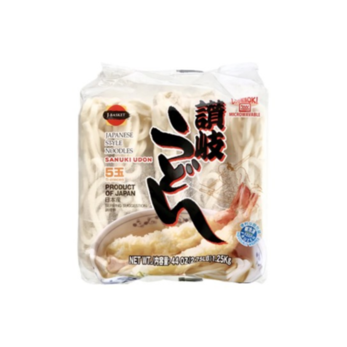 Picture of Noodles Udon Japanese 5 Pack 1.25kg-J BASKET