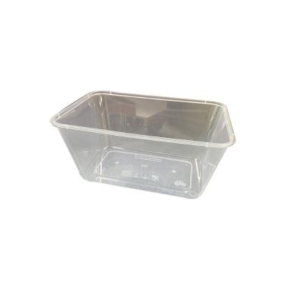 Container Rectangle Plastic 1000ml 50pcs-CATERERS CHOICE の画像