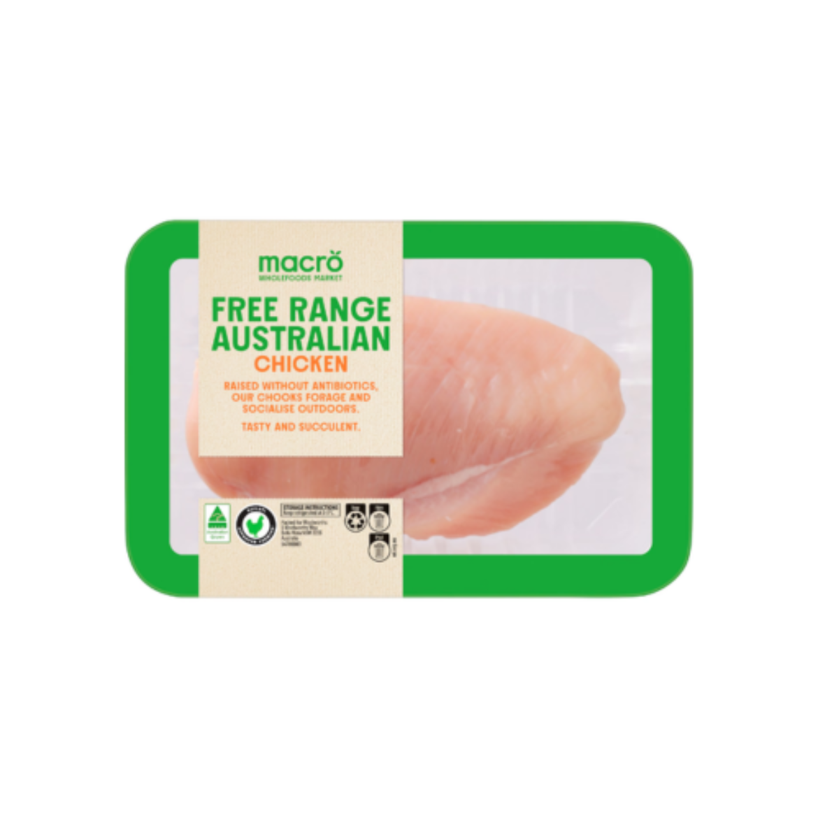 Picture of Chicken Breast Free Range Single 300g-Macro