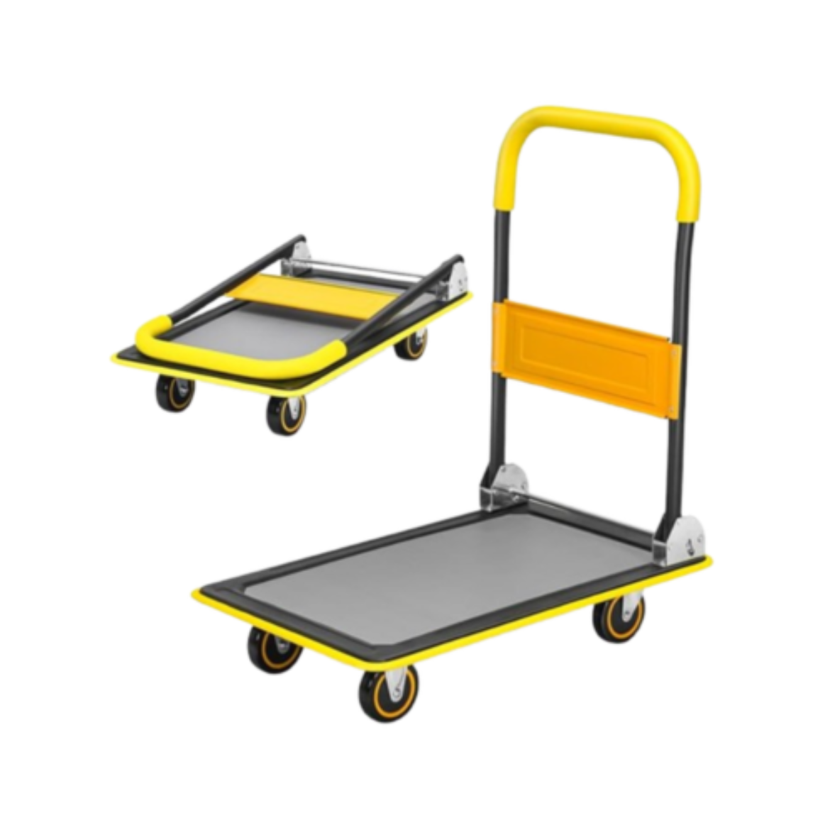 Folding Push Cart Dolly-Costway の画像