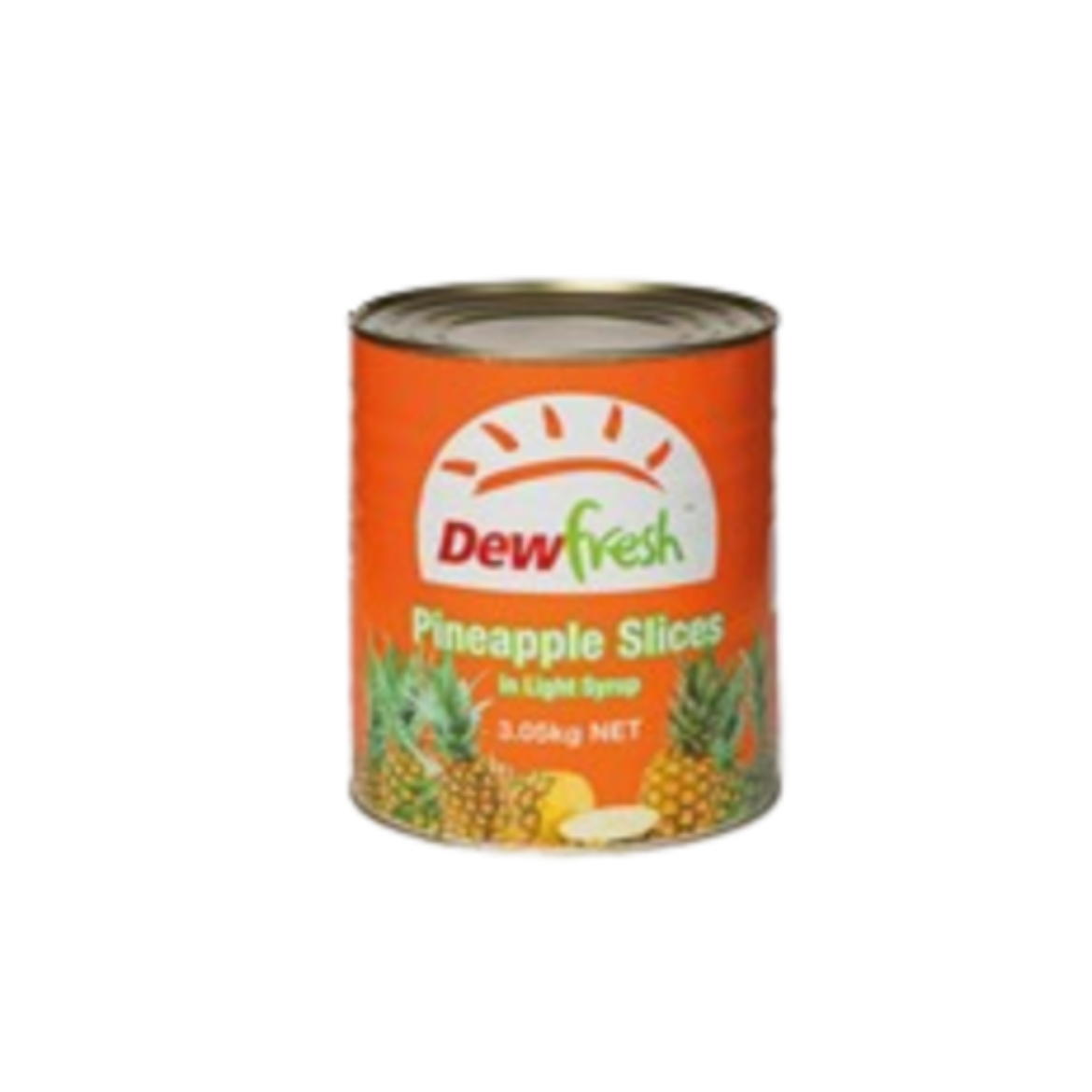 Pineapple Sliced in Light Syrup 3.03kg-DEWFRESH の画像