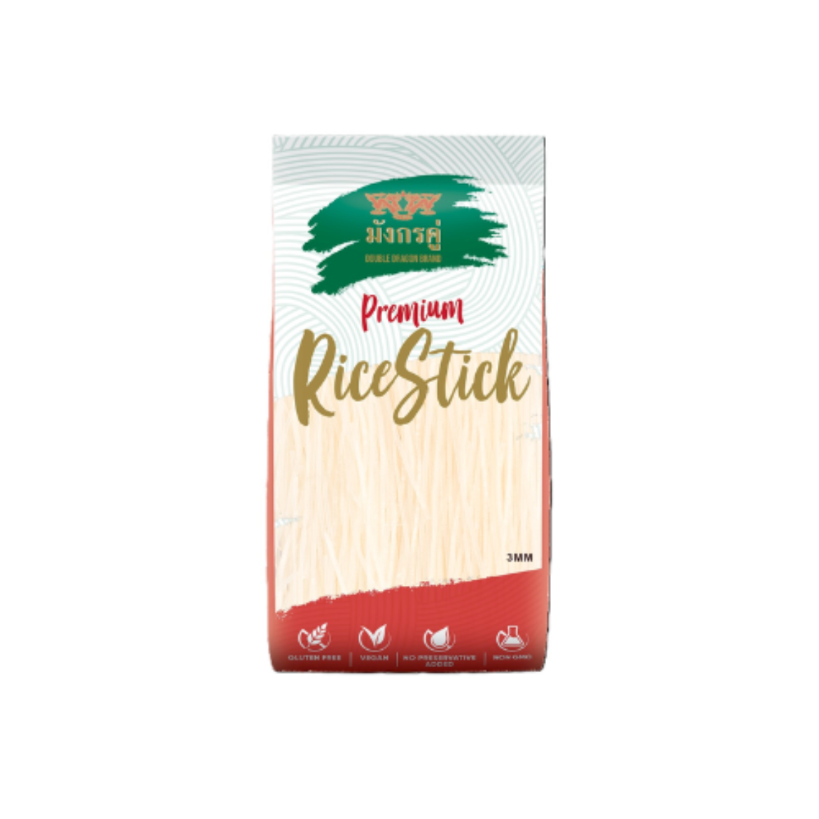 Picture of Rice Stick For Pad Thai 3mm 1kg-Double Dragon