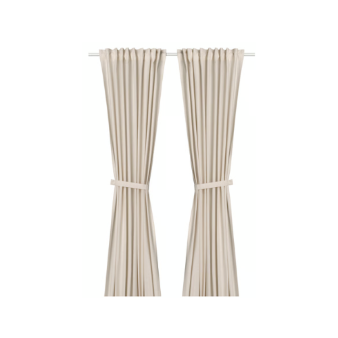 Curtains with Tie-backs 140x250cm の画像